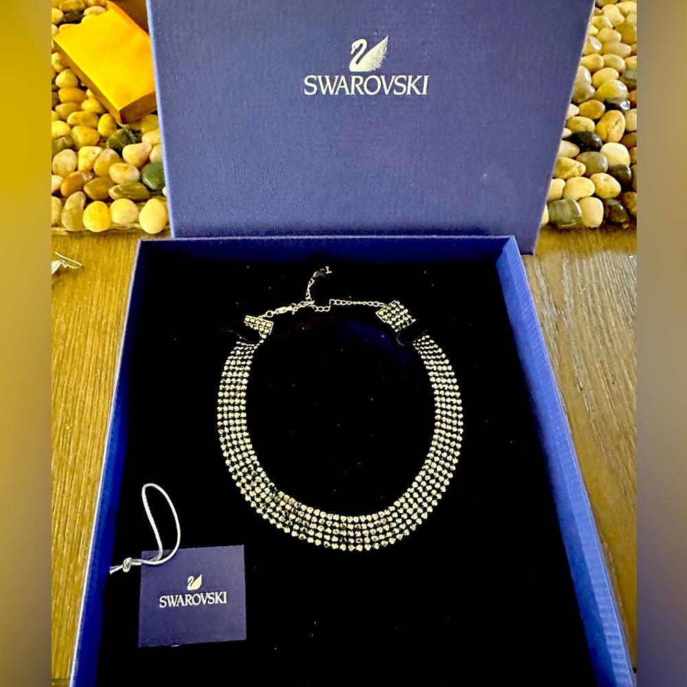 Swarovski Jet Hem/Rus choker